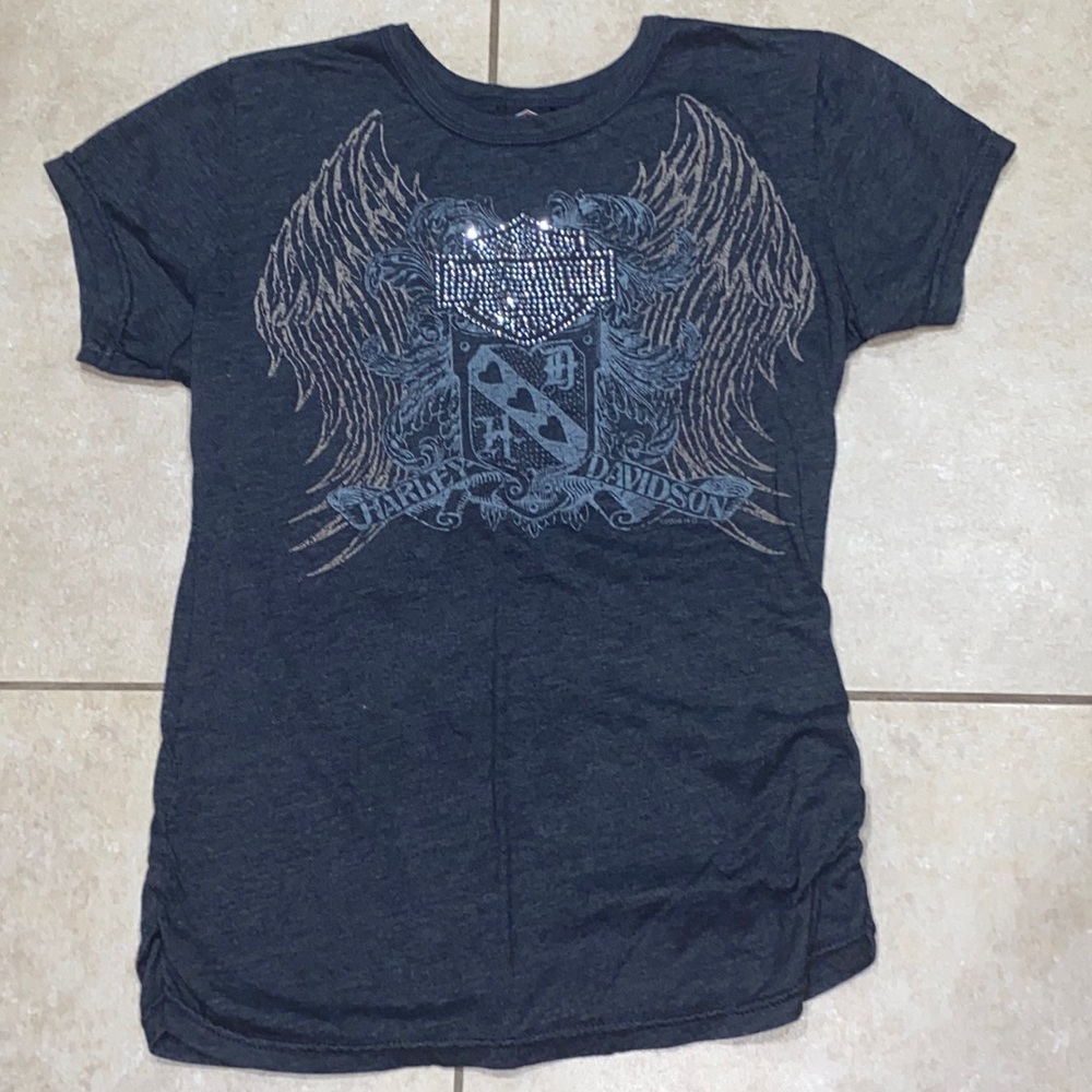 Harley Davidson women’s fitted tee, XL